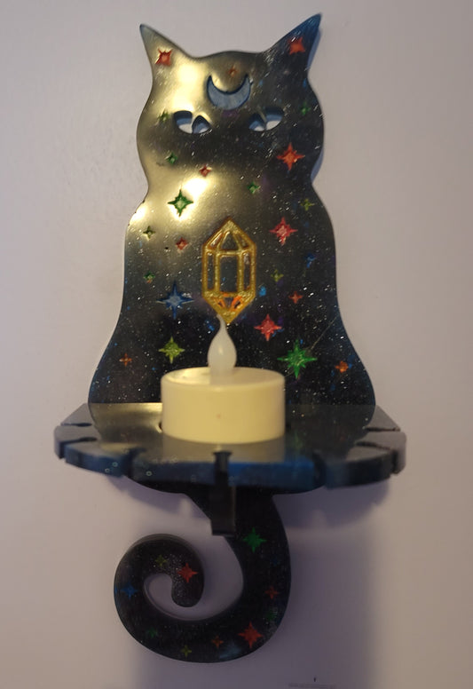 Cat candle holder